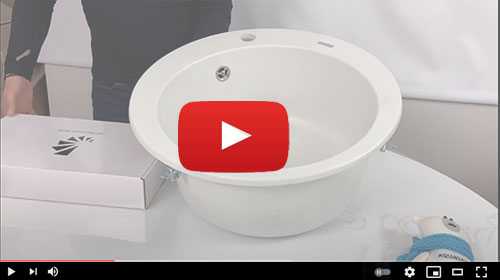 Гранитная кухонная мойка AQUASANITA Clarus SR 100 и смеситель AQUASANITA 5523 аквасанита