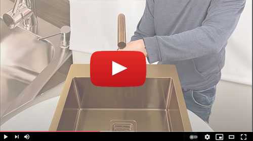 Кухонная мойка AQUASANITA Aira AIR 100X C + Смеситель AQUASANITA 5553 C copper