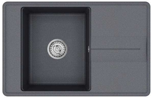 Aquasanita Bella SQB101 Graphite 222| № 4084 | 780 x 500 мм