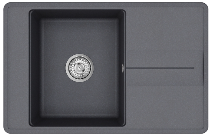 Aquasanita Bella SQB101 Graphite 222| № 4084 | 780 x 500 мм