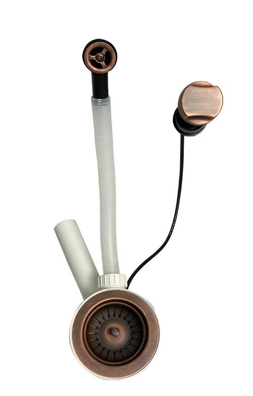 Сифон з ексцентріком LB Plast AQF 002 V Copper
