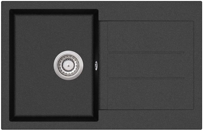 Aquasanita Tesa SQT101 Black metallic 601 | 7801 | 780 x 500 мм