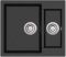 Aquasanita Tesa SQT150 Black metallic 601 | № 8491 | 580 x 500 мм