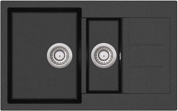 Aquasanita Tesa SQT151 Black metallic 601 | № 8492 | 800 x 500 мм