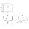 Aquasanita  Arca SQA103 Light grey 221 | № 7373 | 585 x 535 мм