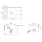 Aquasanita Bella SQB101 Graphite 222| № 4084 | 780 x 500 мм