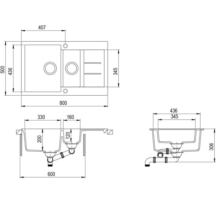 Helika Tesa SQT151 Graphite 222  | № 8492 | 800 x 500 мм