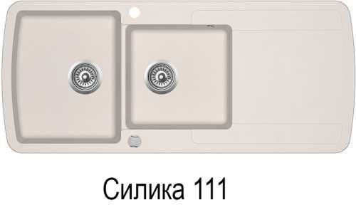 Гранітна мийка Helika  Aquasanita Lira SQL 201 AW