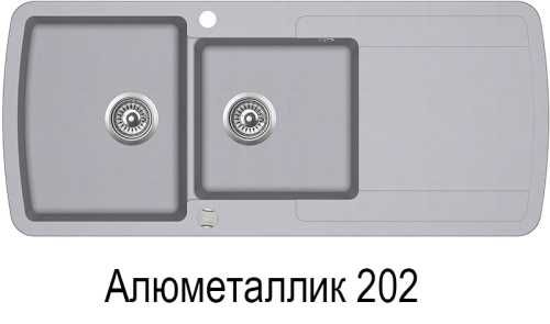 Гранітна мийка Helika  Aquasanita Lira SQL 201 AW