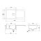  Aquasanita Tesa SQT103 Graphite 222 | № 8807 | 1000 x 500 мм