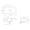 Aquasanita Tesa SQT104 Graphite 222 | № 8808 | 860 x 500 мм