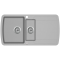 Aquasanita  Lira SQL 151 Argent 220 | № 5575 | 960 x 500 мм