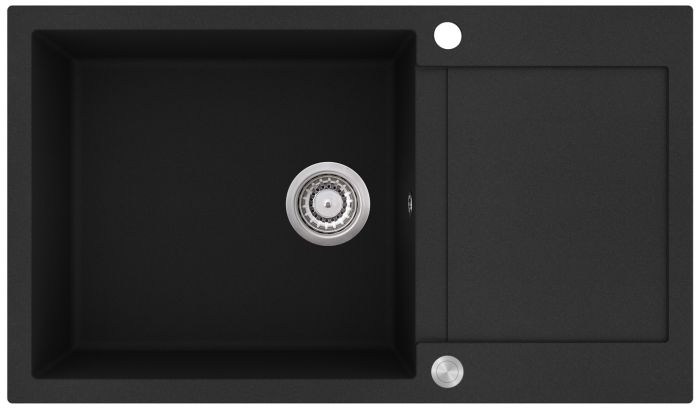 Aquasanita Tesa SQT104 Black metallic 601 | № 8808 | 860 x 500 мм